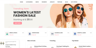 Fashion Landing Page - Web Development & SEO Case Study by IT Guru Solutions